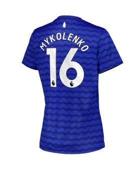 Everton Vitaliy Mykolenko #16 Maglia Gara Casa Repliche 2025-26 Donna Maniche Corte